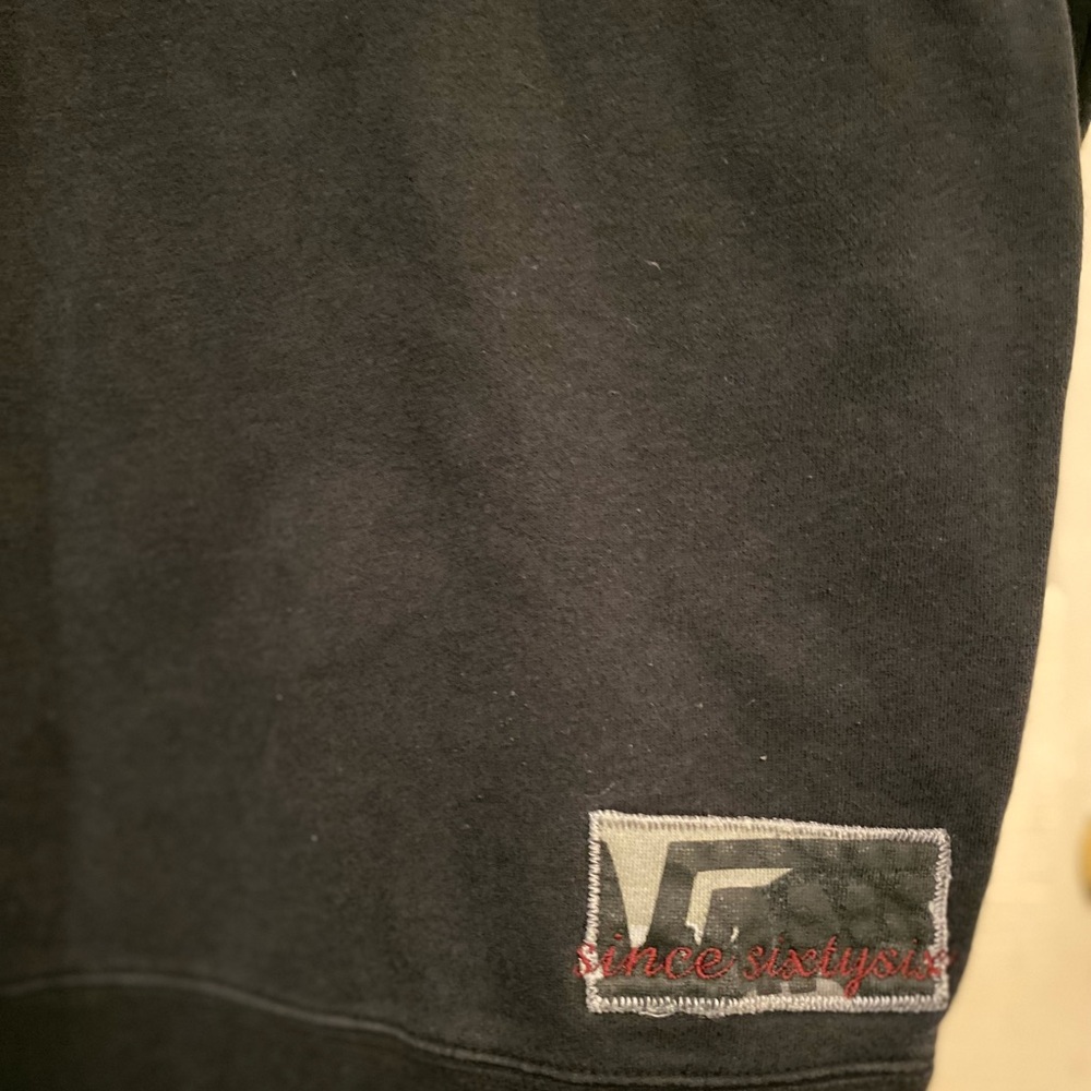 VANS XL Zip Hoodie Fleece Jacket Kangaroo POCKET spellout Off The Wall Vintage - Picture 7 of 11
